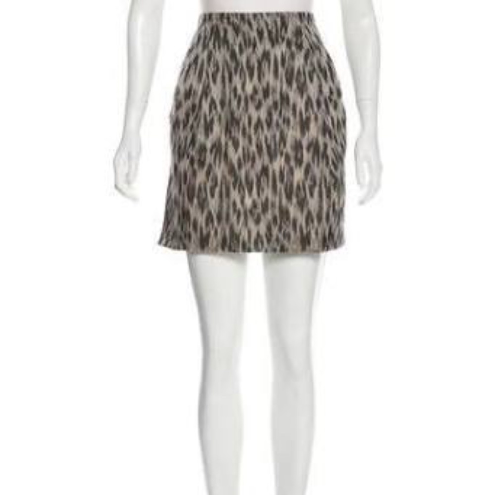 Yigal  Azrouel cheetah/ leopard mini skirt